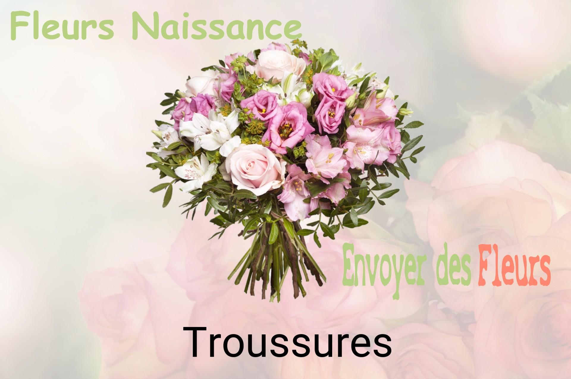 Bouquet de fleurs de naissance livré à Troussures